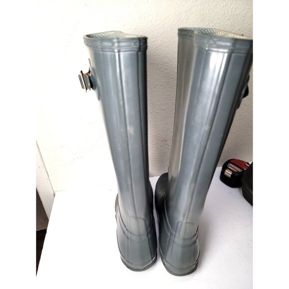 Hunter Green Tall Unisex Pull on Rain Boots Size 9M/10W - Picture 5 of 13